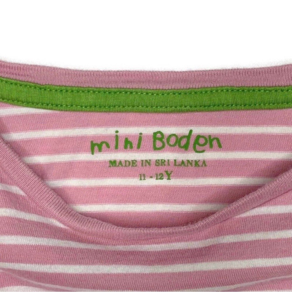 Mini Boden Striped Pocket Top - Picture 3 of 4